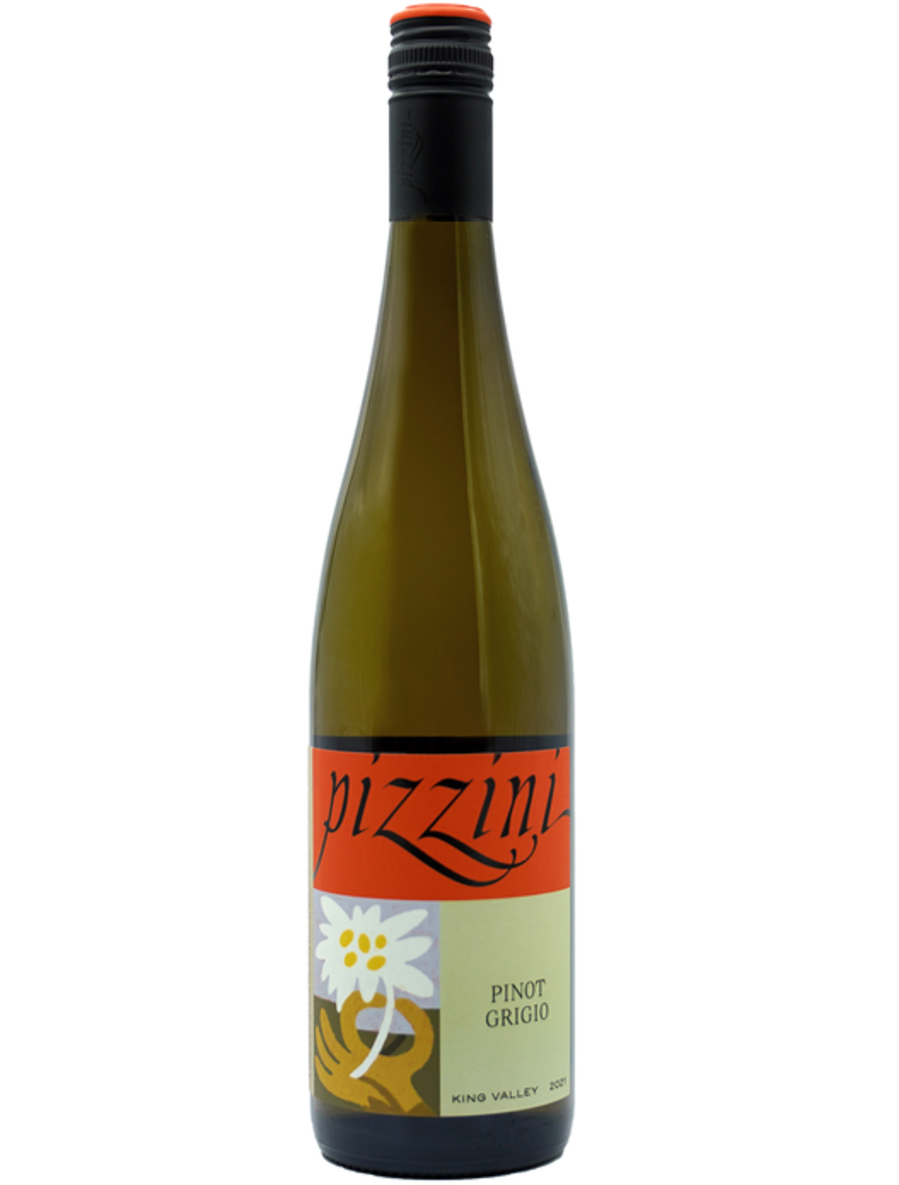 Pizzini Pinot Grigio white wine bottle